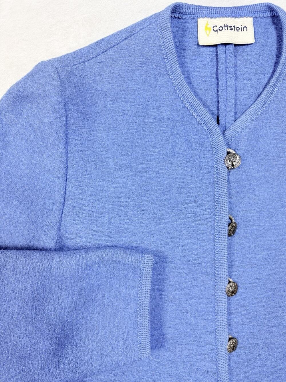 Gottstein Austrian Boiled Wool Jacket Cardigan US 8 M Cottagecore Tyrolean